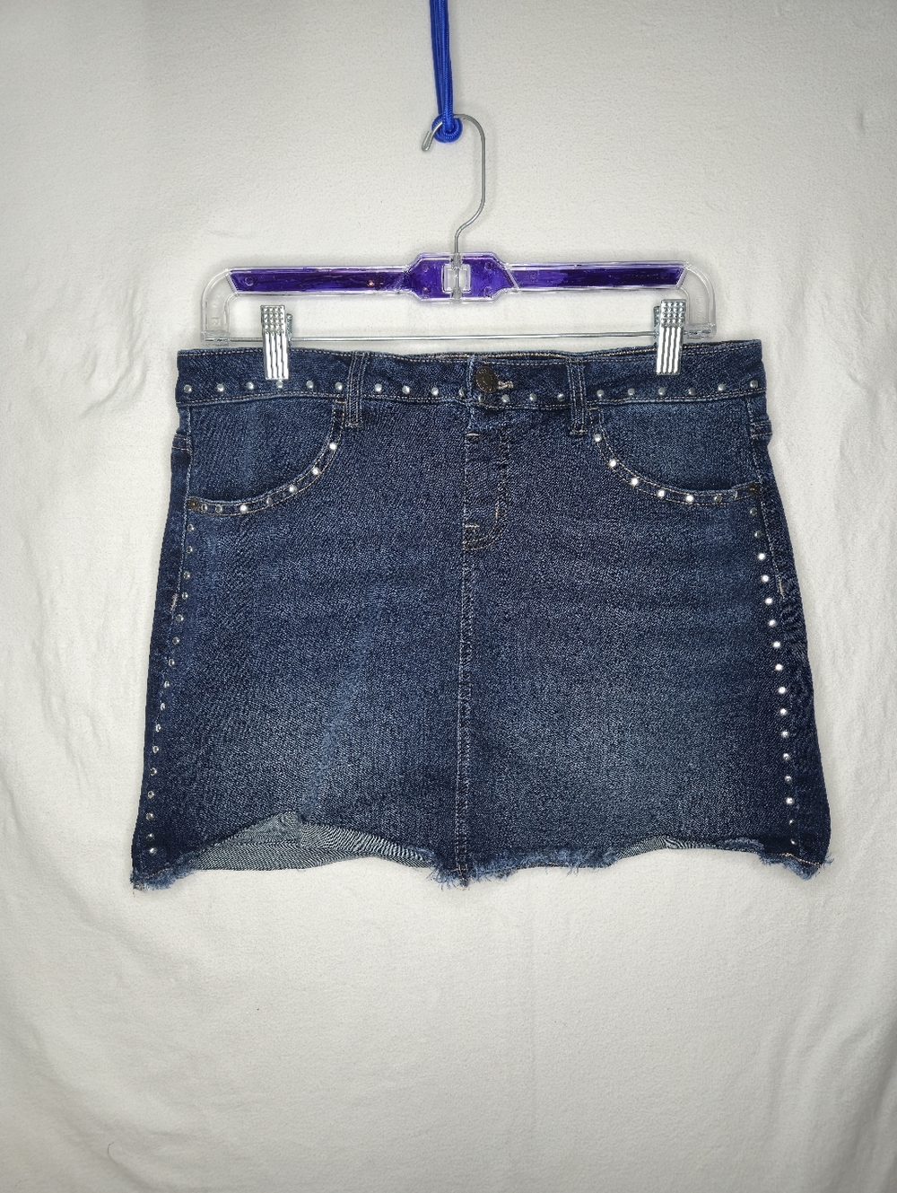 Justice Girls Denim Blue Skort With Stud Details Size 18 Plus